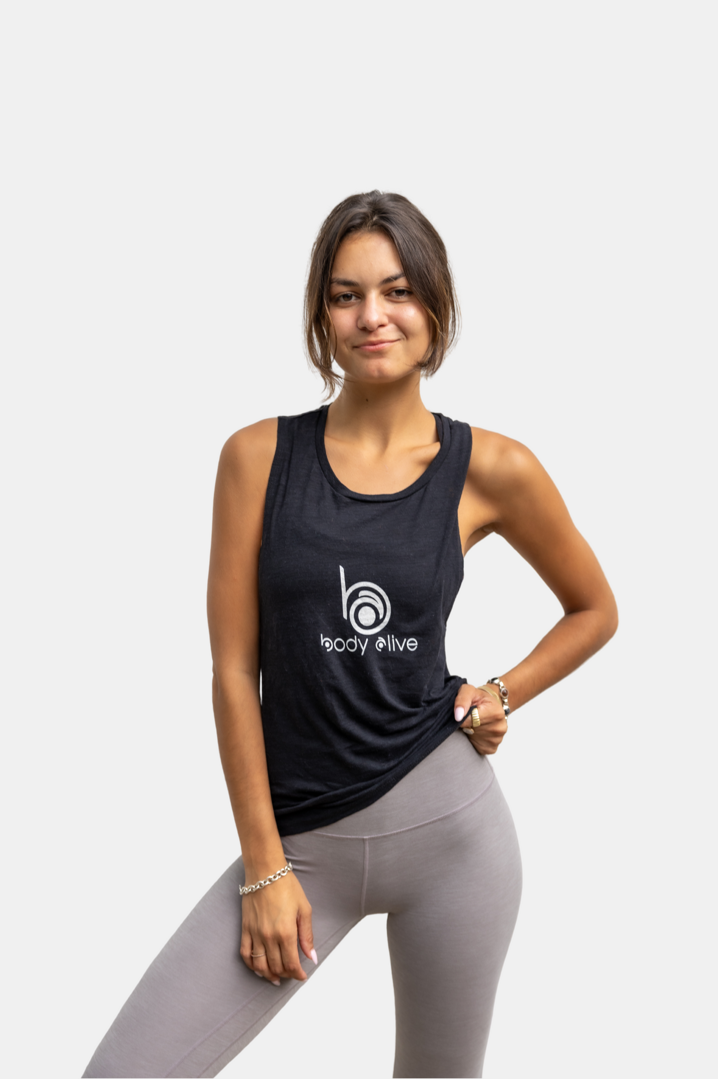 Flowy Scoop Muscle Tank